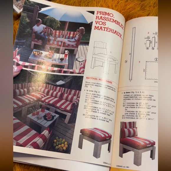 1981 Vintage DÉCORMAG Summer Interior Design/Home Decor Magazine - Picture 6 of 7